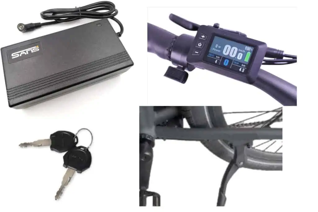 Image showing included items in Ride1Up LMTD ebike package