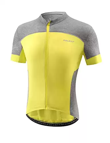 BALEAF Men's Cycling Jerseys Tops Biking Shirts Short Sleeve with Pockets