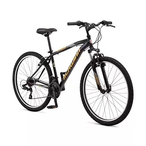Schwinn High Timber Youth/Adult Mountain Bike, Aluminum and Steel Frame Options, 7-21 Speeds Options, 24-29-Inch Wheels, Multiple Colors