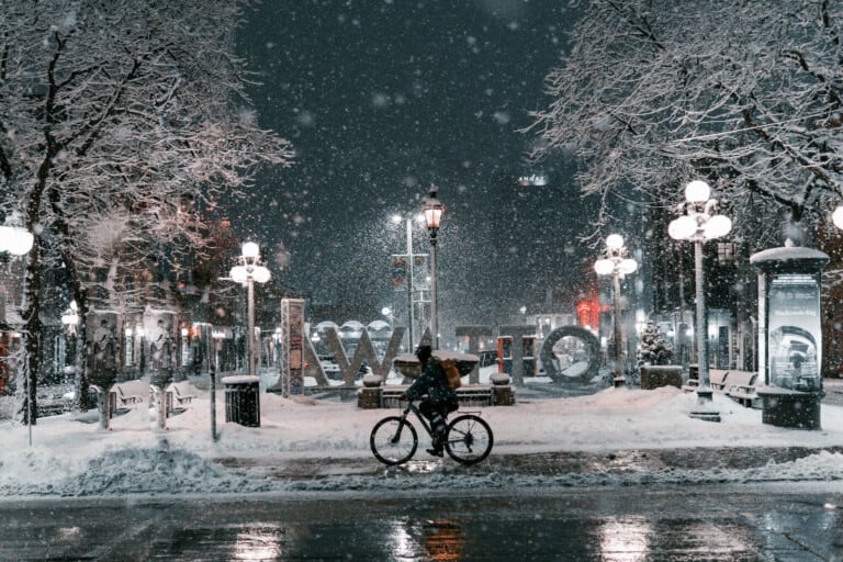 How to ride a bike in winter